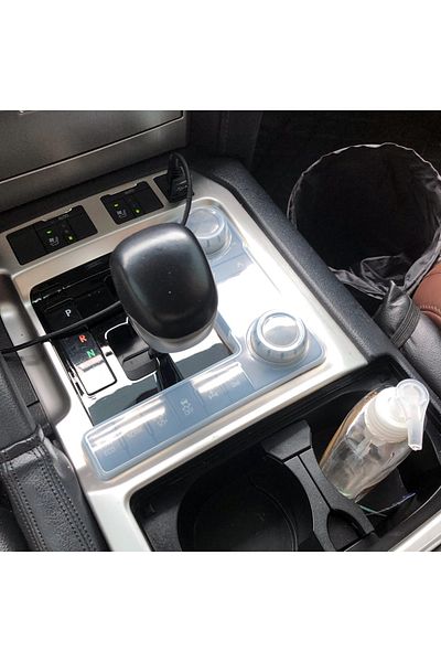 Cherk Car Centre Console Gear Knob Shift Panel Control Switch Anti Dust-proof Cover Trim For Toyota Lan...