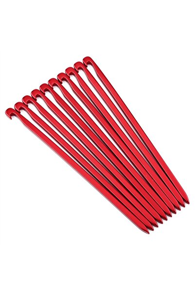 Choice 10 قطع من أوتاد الخيام شديدة التحمل بطول 16 سم، مسامير مظلة من سبائك ا...