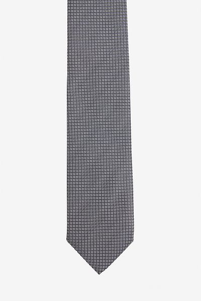 ALTINYILDIZ CLASSICS Men's Gray Patterned Silk Tie