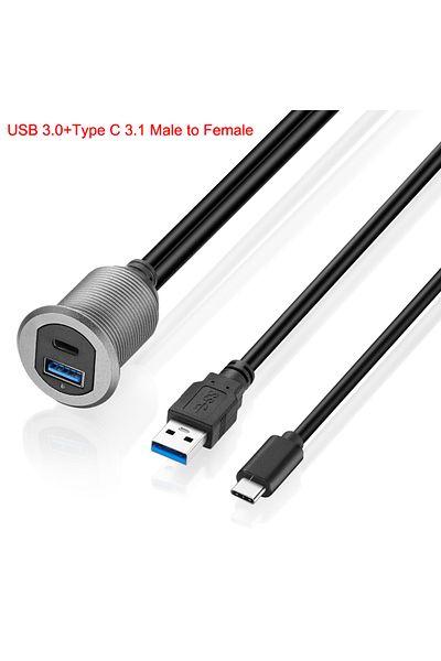 Choice كابل تمديد USB 3.0 من النوع C 3.1 من Bochara بطول 1 متر، من النوع C 3.1 إلى USB 3.0 من الذكور إلى الإناث، من النوع C 3.1 إلى 3.0 من الذكور إلى الإناث