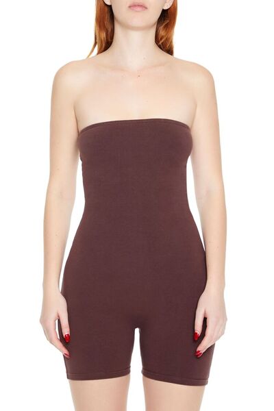 Forever 21 Modern Straplez Şort Tulum