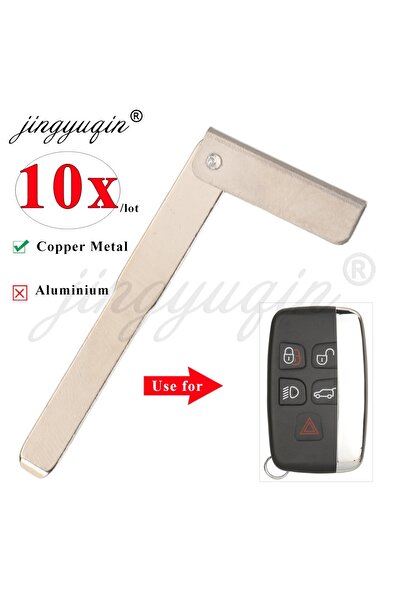 Choice مجموعة مفاتيح طوارئ من جينغيوكين، 10 قطع، شفرات نحاسية فارغة، لسيارات لاند روفر LR4 موديلات 2010-2012، من طرازات XK وXF ...