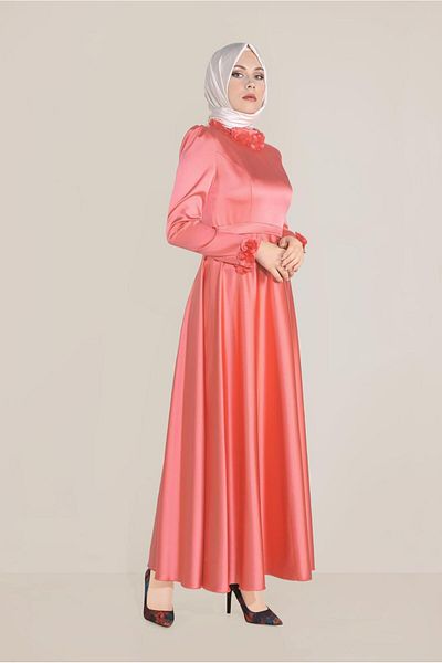 Alvina Floral Embroidered Collar - Dress 40677