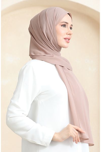 sefamerve Ανοιχτό καφέ Crepe Flat Wrap - 81077-03