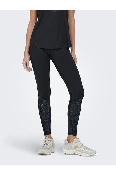 Only Play Sportleggings ONPMILA-2-ROCK Hohe Taille Enger Schnitt Sportleggings