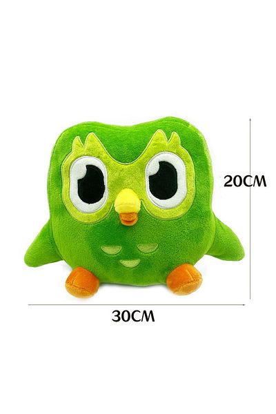 Choice About 30cm Green Duolingo Owl Plush Toy Duo Plushie Of Duo The Owl Cartoon Anime Owl Doll Soft Stuff