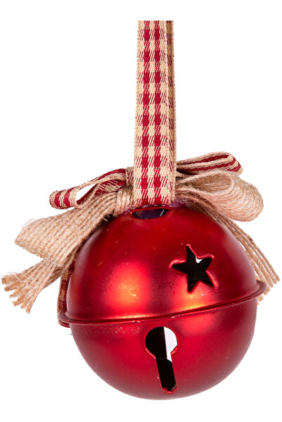 Herdekora Christmas Tree Ornament New Year Ball Bell Red 5.5 Cm.