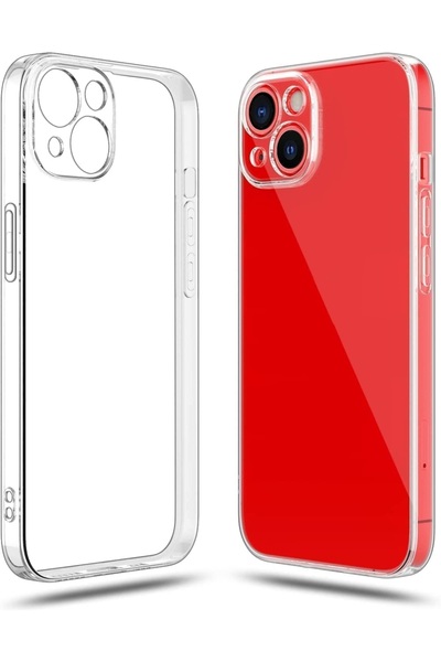 Evax İphone 15 Plus Kamera Koruyuculu Yumuşak Şeffaf Silikon Kılıf