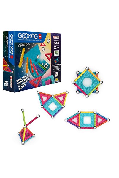 GEOMAG أعواد مغناطيسية لامعة - 22 قطعة