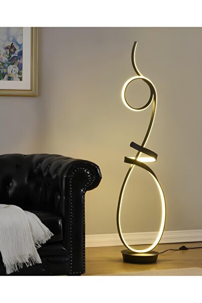 burenze Modern Tasarım Picasso Dekoratif Led Lambader Siyah