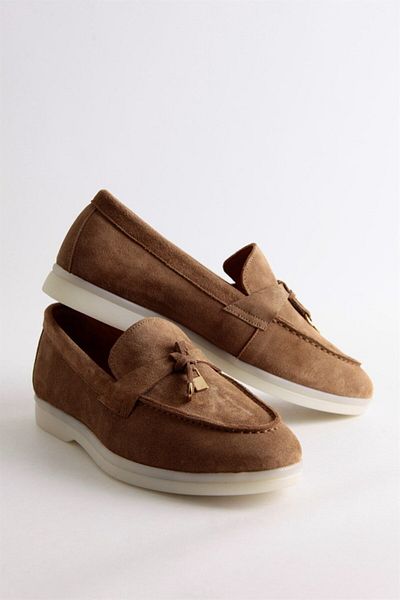 NILUFARR Lou Tan Genuine Suede Women's Casual Shoes