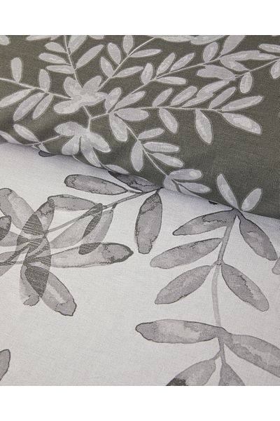 English Home Σετ παπλωματοθήκη Olive Green Single Olive Twig Crepe