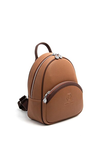 Silver Polo Silver & Polo Caramel - Καφέ SP945 Γυναικείο σακίδιο πλάτης