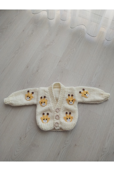 lionworkshopp Zürafa örgü crop ceket