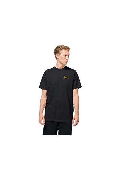 Jack Wolfskin Rundhals T-Shirt für Herren in schwarz
