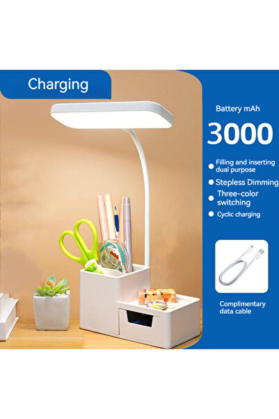 Choice Rechargeable Touch LED Desk Lamp 3 Levels Dimmable Night Light USB Rec...