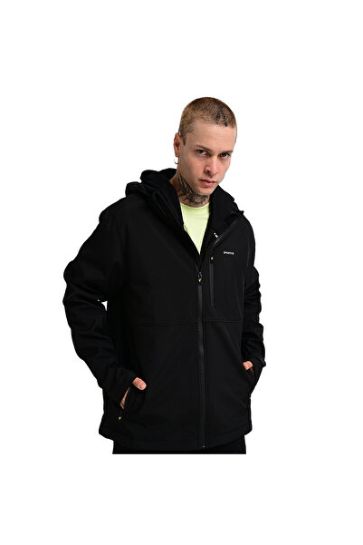 Sportive Orense Softshell Erkek Siyah Günlük Stil Mont 24KE020-SYH
