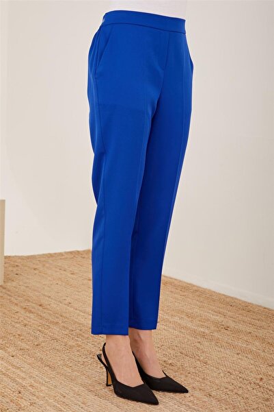 Armine Arkası Simli Lastikli Pantolon 23y2437 Saks