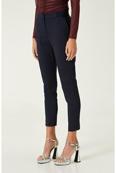 Network Lacivert Kemeri Lastik Detaylı Pantolon