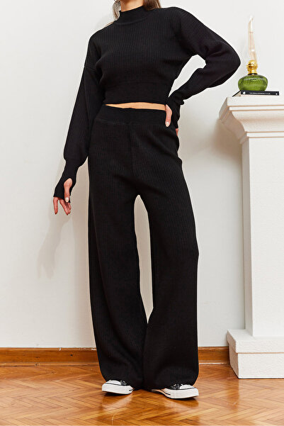 Bianco Lucci Women's Double Suit with Elastic Waist