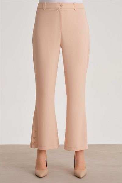 Armine Pantaloni evazați cu nasturi de culoare cămilă - 24y2611