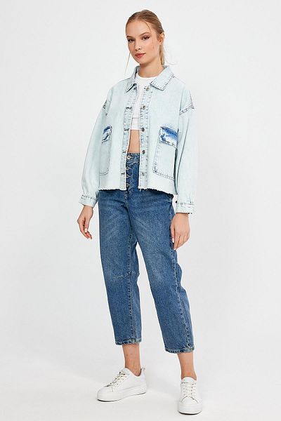 ALEXANDERGARDI JACHETĂ DE DENIM CU BUZUUNAR COLECȚIE SPECIALĂ (AG-3003)