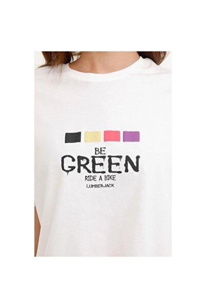 lumberjack Vanilla Women's Ecru Round Neck T-Shirt T-Shirt