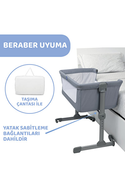 Chicco Next2me Essentıal Anne Yanı Beşik Stone Re_lux