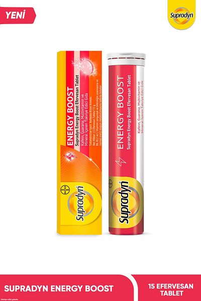 Supradyn Energy Boost Effervescent Tablet L Caffeine, Guarana, Multivitamins and Minerals