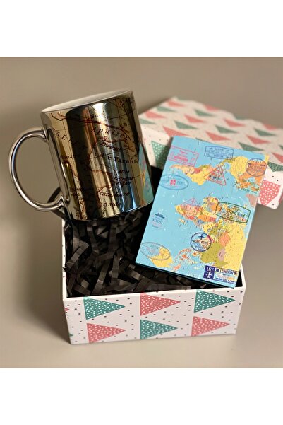 Gift Moda Travel Tasarımlı Gümüş Mini Hediye Seti