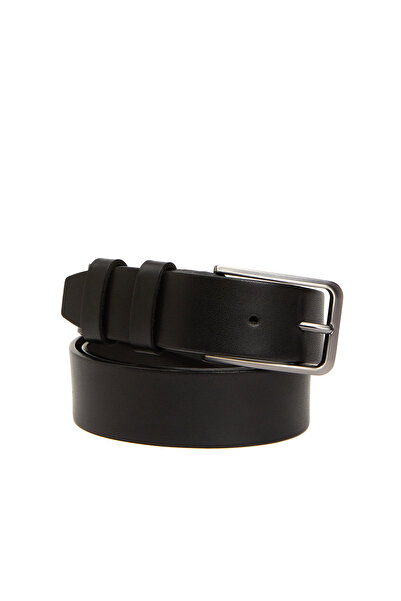 Network Siyah Erkek Deri Kemer