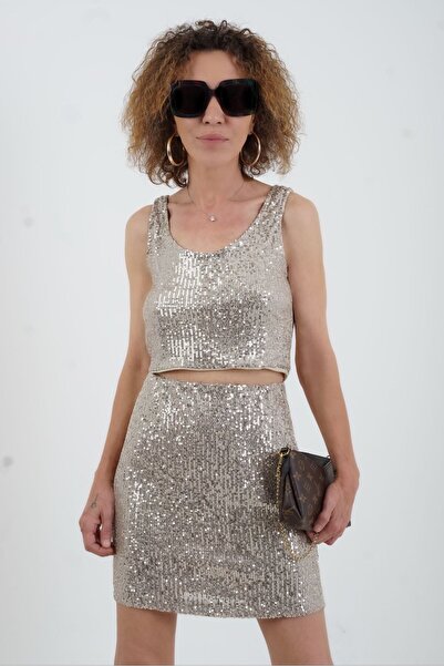 Zelish My Sister Візон Пул Паєтлі Кроп Атлет