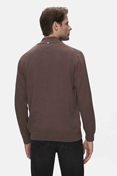 UCLA Ανδρικά πλεκτά πλεκτά με κέντημα με μισό φερμουάρ Fred Brown