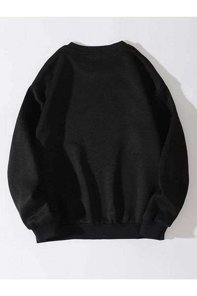 Pink Sky Unisex New York Downtown Printed Oversize Sweatshirt