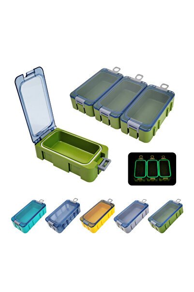 Choice 5color 15pcs 15pcs Fishing Tackle Bait Storage Boxes Portable Lure Hoo...