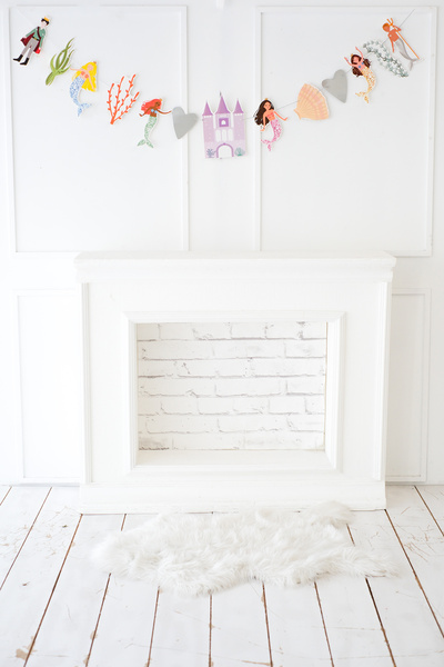 Partifabrik لافتة تزيين الحائط بتصميم حورية البحر