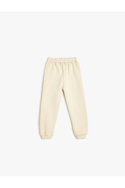 Koton Jogger-Jogginghose – Taille gebunden, bedruckt, Taschendetail