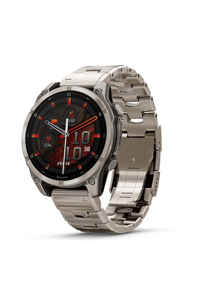 Garmin GARMIN FENIX 8 - 47 MM, AMOLED, SAPPHIRE BARE TITANIUM, GRAPHITE WITH TITANIUM BAND