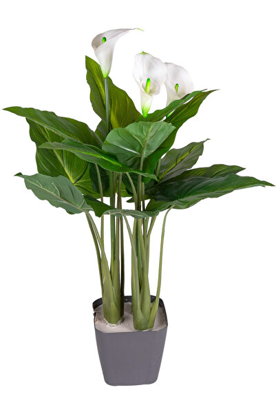 Herdekora Yapay Kala Zambak Ağacı Gerçek Dokulu Yeşil 68 Cm.