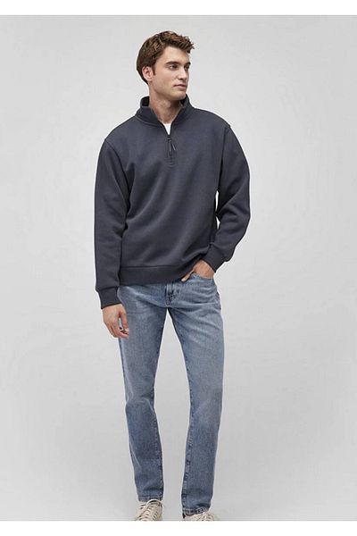 Mavi Φούτερ Navy Blue Basic με ημιφερμουάρ - 0S10278-87822