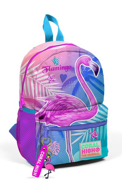 Coral High Rucsac Nest cu două compartimente roz lavandă pentru copii 23505