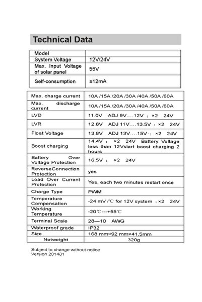 Lexron 30A PWM Şarj Kontrol Cihazı