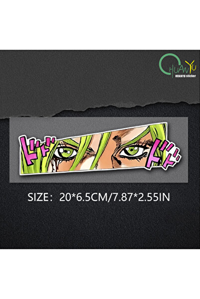 Choice ملصقات سيارة C026A1 JDM JOJO Eyes Peering أنيمي جسم السيارة زجاج الناف...