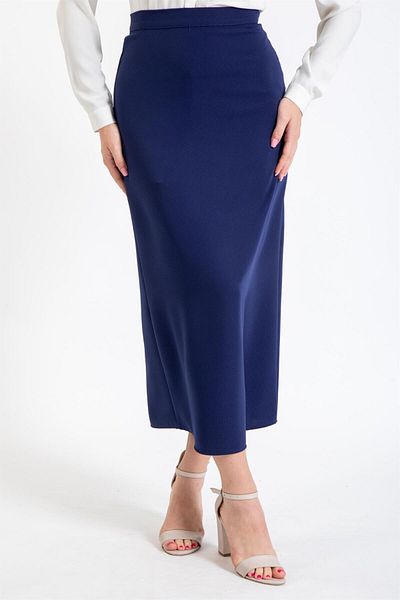 Esswaap Cube Skirt Navy Blue