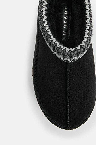 NILUFARR Toffie Чорні жіночі чоботи з натуральної шкіри та справжнього хутра