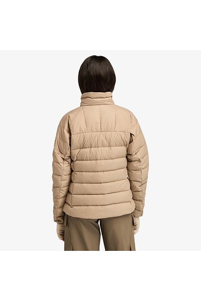 Timberland Леко дамско кафяво яке Bear Head от рециклиран пух