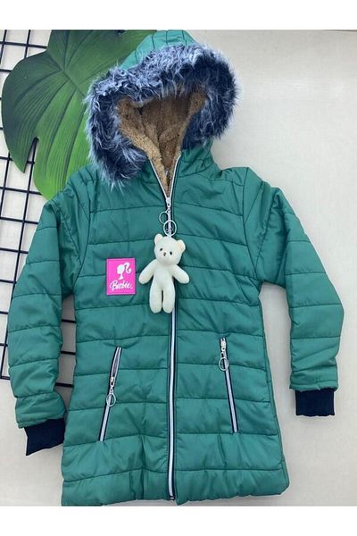 ÖRZİKİDS Girl's Quilted Coat - Hooded and Versoft