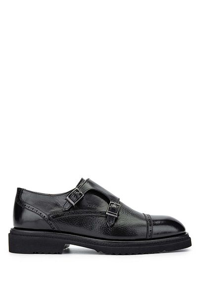 Tamer Tanca Men's Genuine Leather Casual Black Shoes