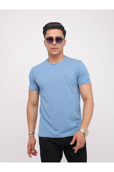 Est Estola Ανδρικό Slim Fit Slim Fit Crew Neck Lycra Ευέλικτο ύφασμα με απαλή υφή