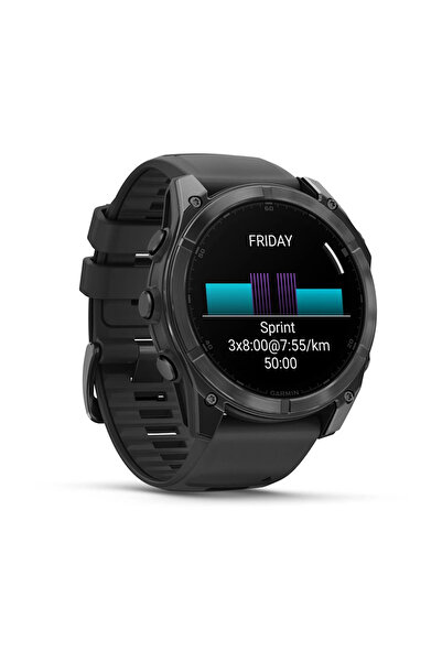 Garmin GARMIN FENIX 8 - 51 MM, AMOLED SLATE GRAY WITH BLACK SILICONE BAND